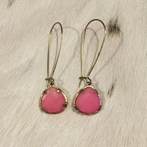 Pink Drop Earrings